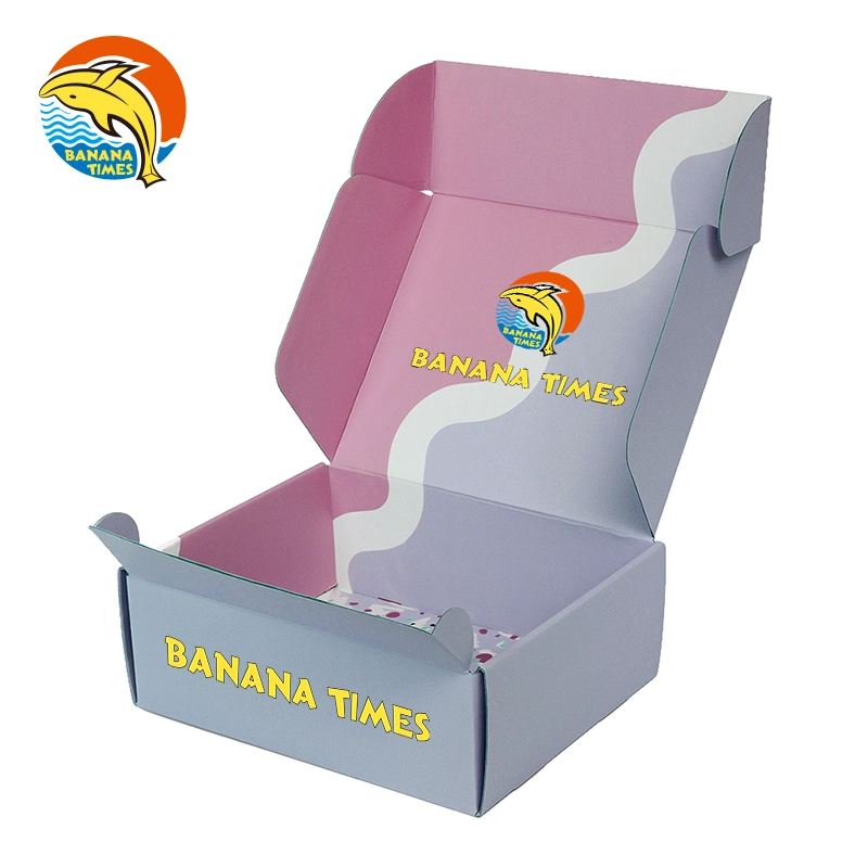 Factory Professional Printed Logo Folding Corrugated Packaging Custom Carton Mail Box